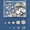 DIY 304 Stainless Steel Tray Pendants Making Kits DIY-FS0008-83-6