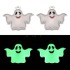 Halloween Theme Rack Plating Luminous Alloy Enamel Pendants X-ENAM-N056-238P-1