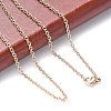 304 Stainless Steel Cable Chain Necklace Making STAS-P045-01RG-3