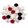 28Pcs 7 Styles Flower Resin Connector Charms RESI-TA0002-11-12