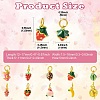 10Pcs 10 Styles Alloy Enamel Charms FIND-CJ0005-18-2