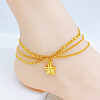 304 Stainless Steel 3 Layer Charm Anklets for Women FS-WG18883-01-1