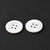 Natural Shells Buttons BUTT-WH0061-02-2