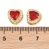 Brass Pave Cubic Zirconia Beads CU-CBA3D67-08G-07-3