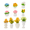 5 Styles Resin Plant Mini Model RESI-AR0001-54-1