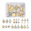 24 Pcs 12 Styles Cubic Zirconia Pendants KK-PJ0001-11-20