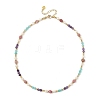 Gemstone & Natural Cultured Freshwater Pearl Beads Necklaces for Women NJEW-JN06518-02-3