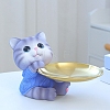 Cute Resin Cat Tray Figurines PW-WG66233-03-1