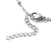 304 Stainless Steel Satellite Chain Necklaces NJEW-JN03459-01-5