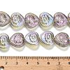 Electroplate Baking Paint Glass Beads Strands EGLA-K061-13A-AB09-4