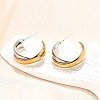 304 Stainless Steel Stud Earrings X-EJEW-O066-03M-5