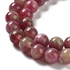 Natural Jade Imitation Watermelon Tourmaline Beads Strands G-NH0006-A01-02-1-5