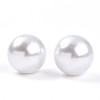 Round ABS Plastic Imitation Pearl Beads OACR-R053-01-1