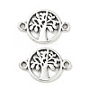 Tibetan Style Alloy Tree of Life Connector Charms TIBE-S324-17AS-1