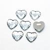 Acrylic Rhinestone Flat Back Cabochons GACR-Q009-25x25-15-1