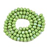 Electroplate Opaque Solid Color Glass Beads Strands EGLA-A044-P8mm-L30-2