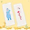 Polyester Lace Aida Cloth Bookmarks for Cross Stitch Making AJEW-WH0248-374-4