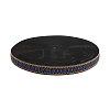 Ethnic Style Embroidery Flat Polyester Elastic Rubber Cord/Band OCOR-WH0079-97B-2