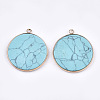 Synthetic Turquoise Pendants G-T112-24N-2