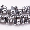 Electroplated Non-magnetic Synthetic Hematite Beads Strands X-G-P367-G08-1