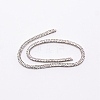 Colored Glaze Rhinestones Flexible Tube Synthetic Rubber Cord FIND-WH0091-02B-1