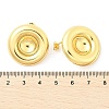 Flat Round 304 Stainless Steel Stud Earrings EJEW-A125-60G-5