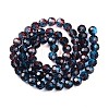 Baking Paint Transparent Glass Beads X1-DGLA-A035-T10mm-A10-3