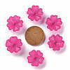 Transparent Frosted Acrylic Bead Caps X-MACR-S371-04A-706-3