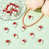 20Pcs Handmade Lampwork Pendants PALLOY-YW00077-4