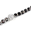 Acrylic & Glass & ABS Plastic Pearl & Alloy & Polymer Clay Pave Rhinestone Beads Strands MAK-T011-08M-4