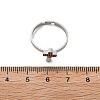 304 Stainless Steel Adjustable Rings for Women RJEW-F169-01P-03-5