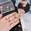 20Pcs Brass Stud Earring Findings MAK-BBC0001-28-3