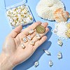 65Pcs 13 Styles ABS Plastic Imitation Pearl Connector Charms PALLOY-CJ00168-4