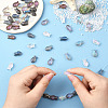 80Pcs 4 Colors Transparency Electroplate Glass Beads GLAA-SC0002-88A-4