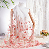 Polyester Embroidery Butterfly Flower Fabric SENE-WH0003-52-5