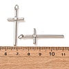 Brass Pave Clear Cubic Zirconia Pendants CU-CBA2907-01C-P-3