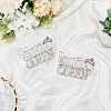2Pcs Birthday Queen Rhinestone Pins JEWB-SP0001-11P-4