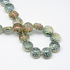 Electroplate Glass Beads Strands X-EGLA-Q063-01-2