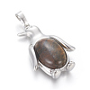 Natural Tiger Eye Pendants G-L512-A25-2