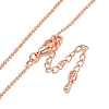 Brass Ball Chain Necklaces for Women NJEW-G084-13RG-2