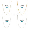 16Pcs 4 Style 304 Stainless Steel Chain Necklaces NJEW-TAC0026-4