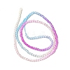 Transparent Gradient Color Glass Beads Strands LS-GLAA-H021-01A-19-4