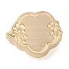 Geometric Flower Frame Brass Stamp Heads AJEW-H149-01G-05-2