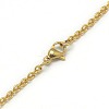 Trendy Unisex 304 Stainless Steel Cable Chain Necklaces X-NJEW-L043-16G-3