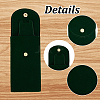 6Pcs 6 Colors Plush Cloth Watch Storage Pouches with Snap Button TP-DR0001-04-4