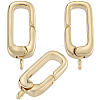 6Pcs Rack Plating Brass Spring Gate Rings KK-SC0006-48G-02-6