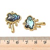 Natural Paua Shell Pendants STAS-G397-09G-02-3