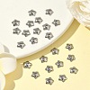 Non-Tarnish 5-Petal Flower Smooth Surface 304 Stainless Steel Bead Caps X-STAS-R065-56-5
