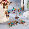 5Pcs 5 Style Gemstone Keychain KEYC-TA0001-18-8