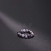 Natural Banded Agate Stretchy Finger Rings FS-WG01730-32-1